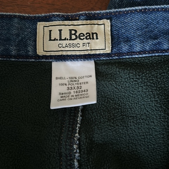 Men’s flannel lined jeans - Picture 2 of 4